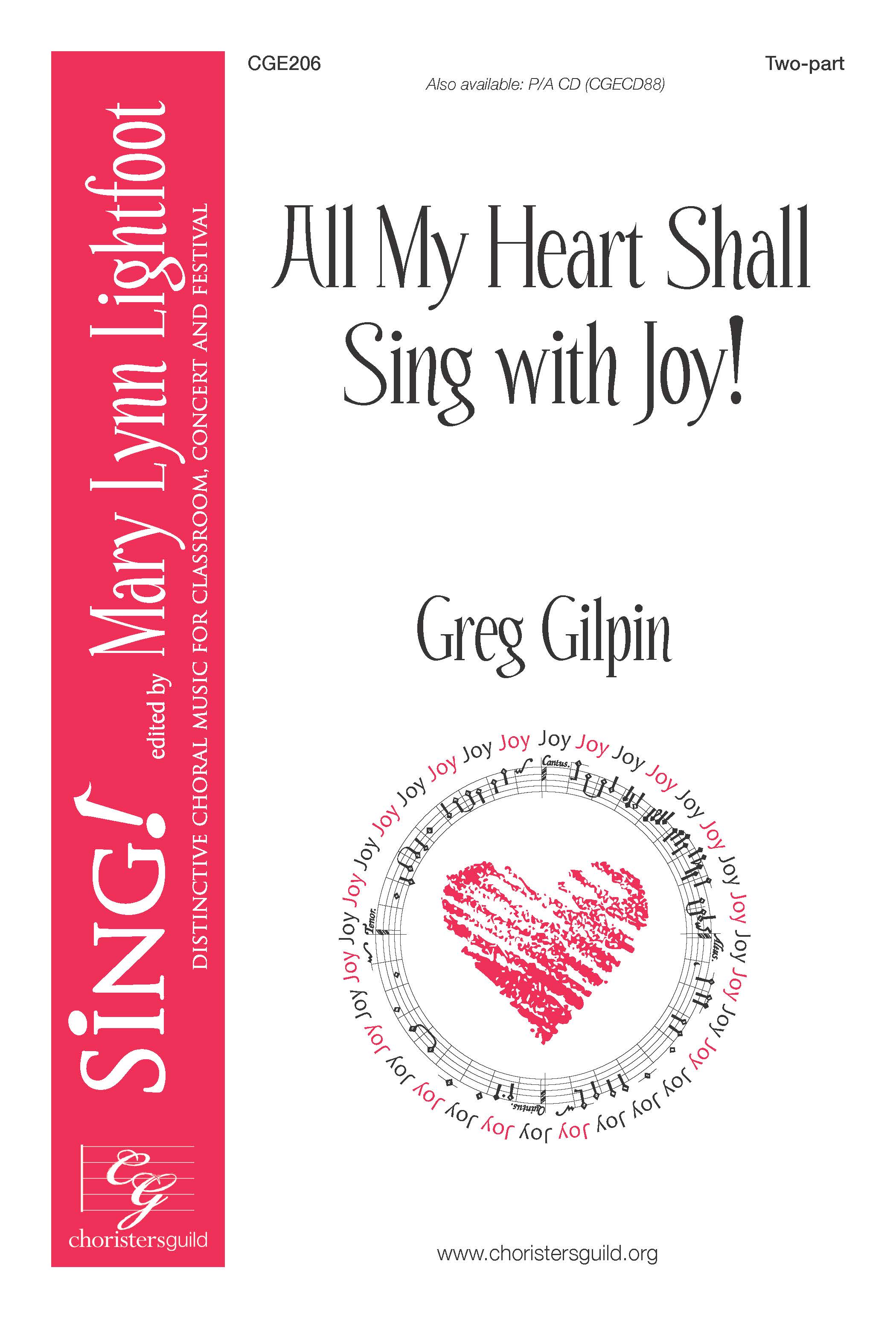 All My Heart Shall Sing with Joy! Two-part