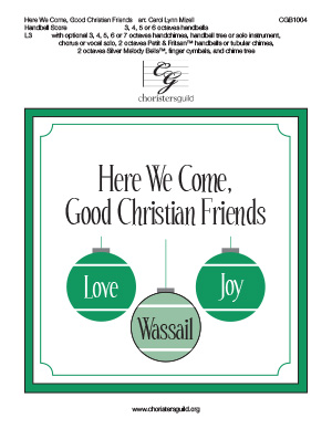 Here We Come, Good Christian Friends - Handbell Score