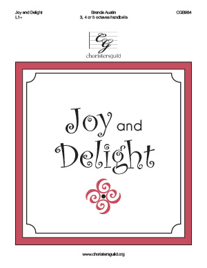 Joy and Delight (3, 4 or 5  octaves) 