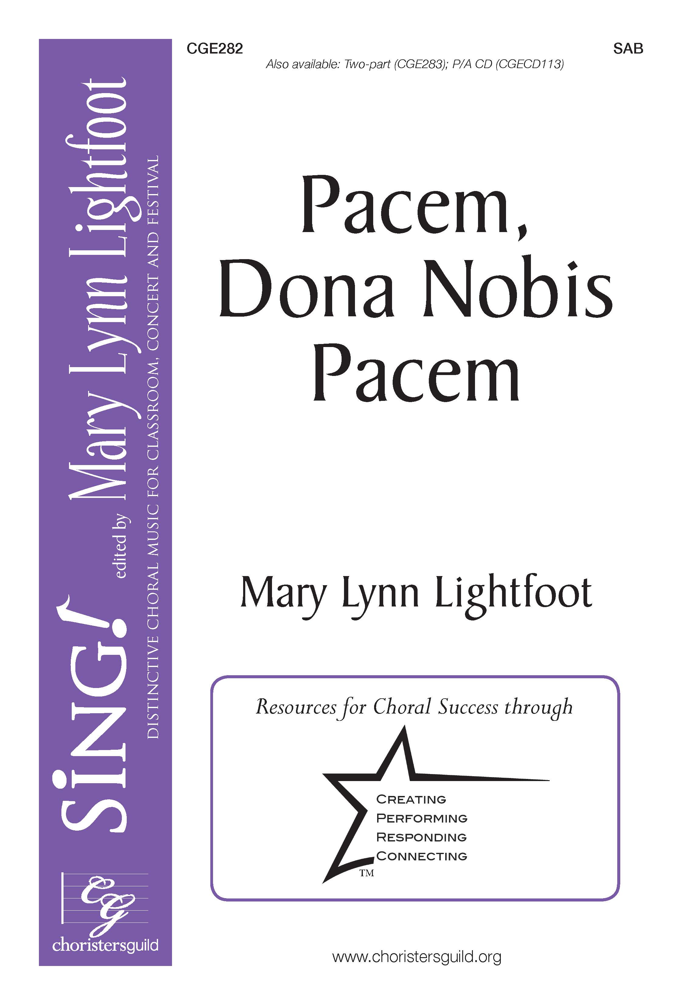 Pacem, Dona Nobis Pacem SAB