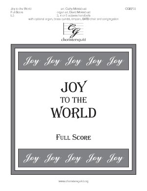 Joy to the World (Full Score)