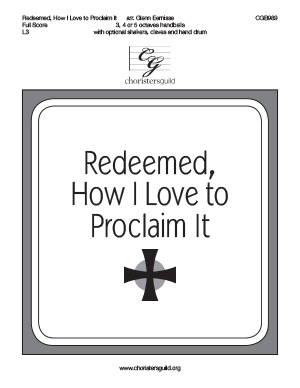 Redeemed, How I Love to Proclaim It - Full Score