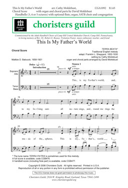 This is My Father's World (Accompaniment Track)