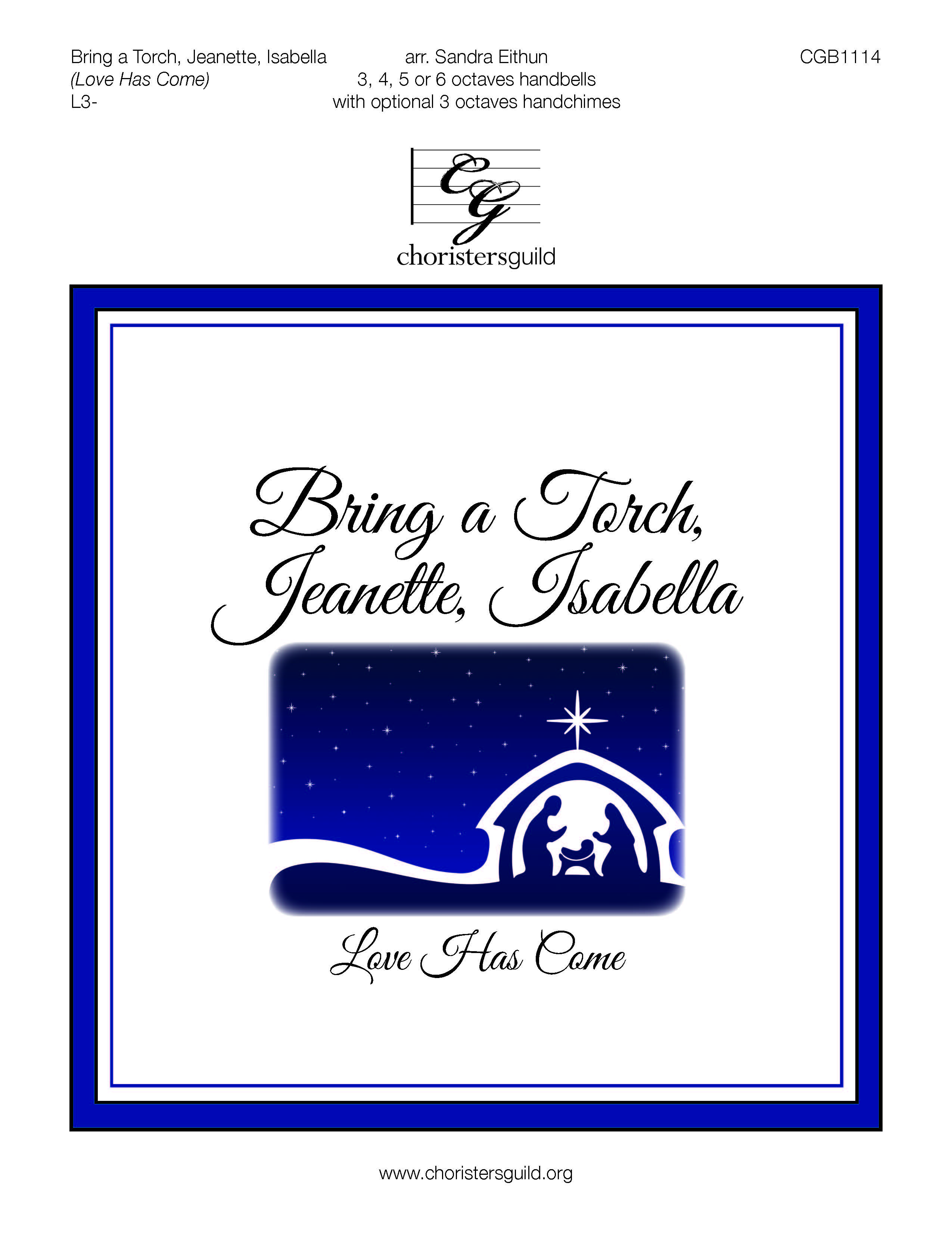 Bring a Torch, Jeanette Isabella - 3-6 octaves