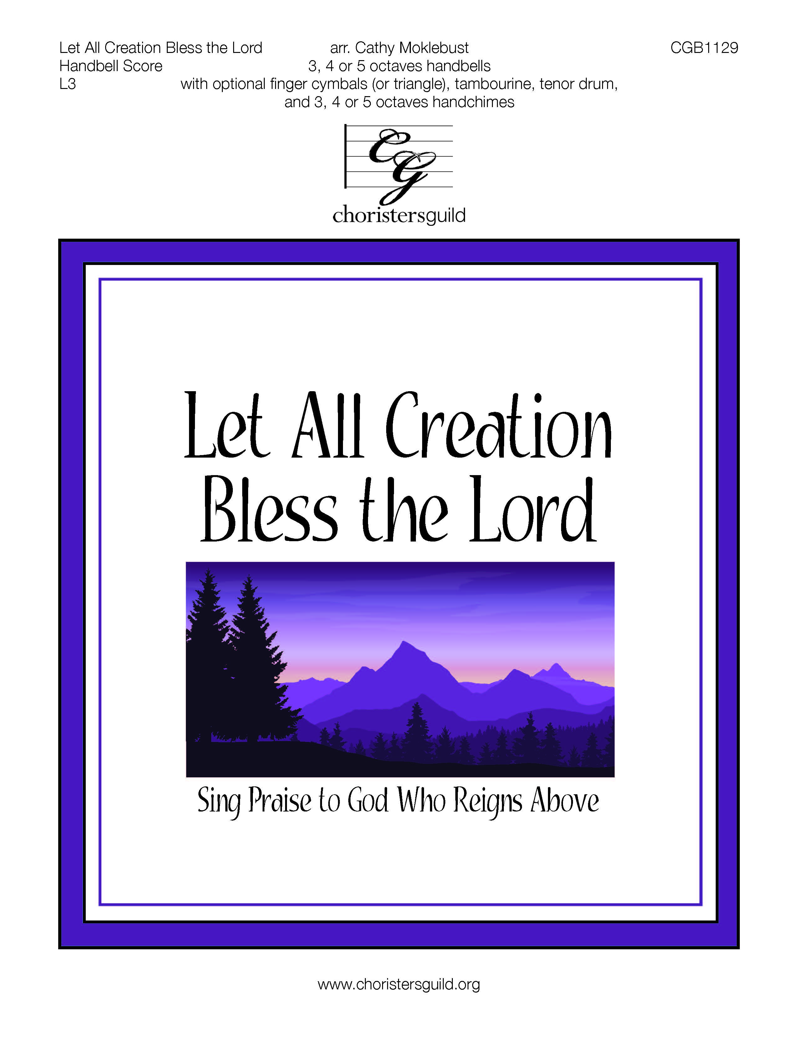 Let All Creation Bless the Lord - 3-5 octaves handbell score