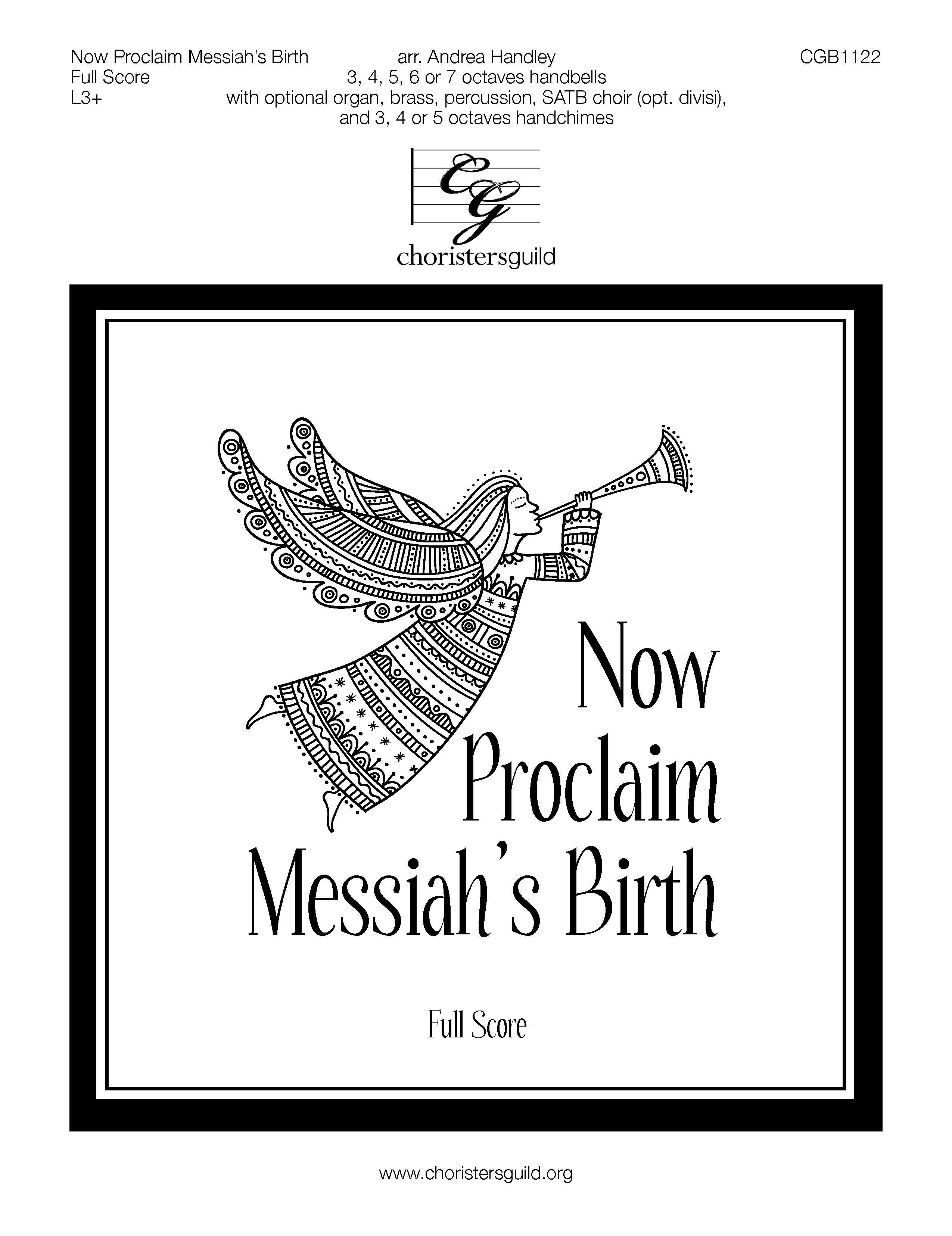 Now Proclaim Messiah's Birth - Full Score