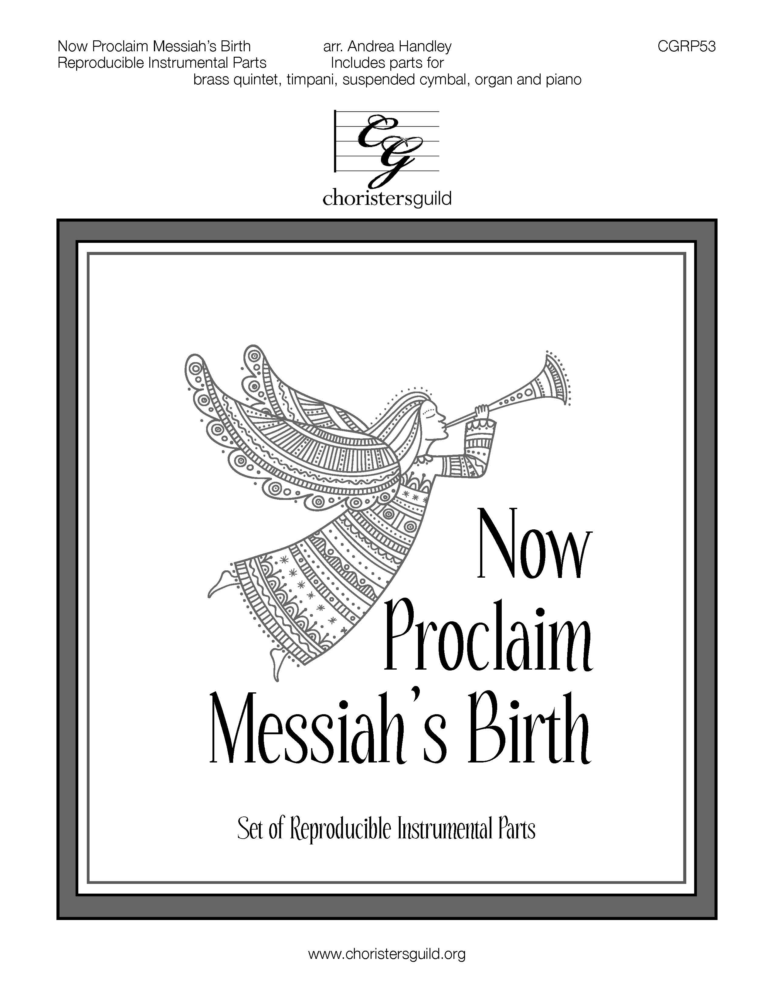 Now Proclaim Messiah's Birth - Reproducible Instrumental Parts
