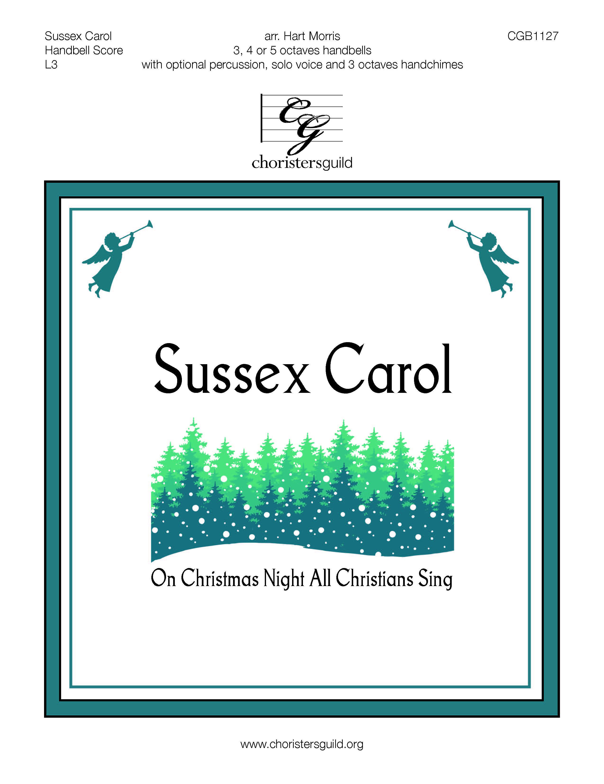Sussex Carol - 3-5 octaves (handbell score)