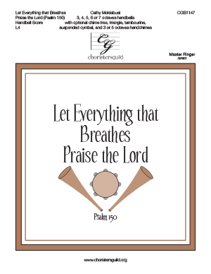 Let Everything that Breathes Praise the Lord -Handbell Score 