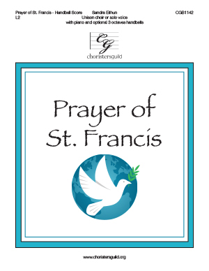 Prayer of St. Francis - Handbell Score