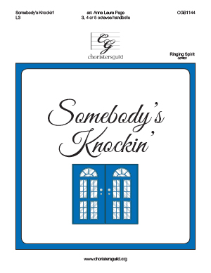 Somebody's Knockin' - 3-5 octaves