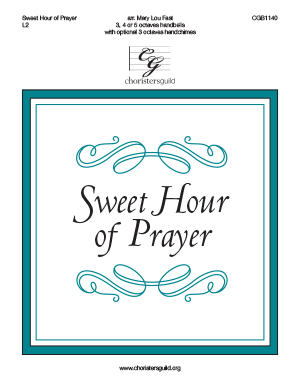 Sweet Hour of Prayer - 3-5 octaves