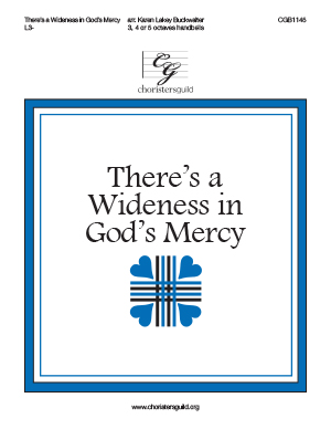 There's a Wideness in God's Mercy - 3-5 octaves