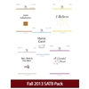 - SATB Fall Program Pack 2013