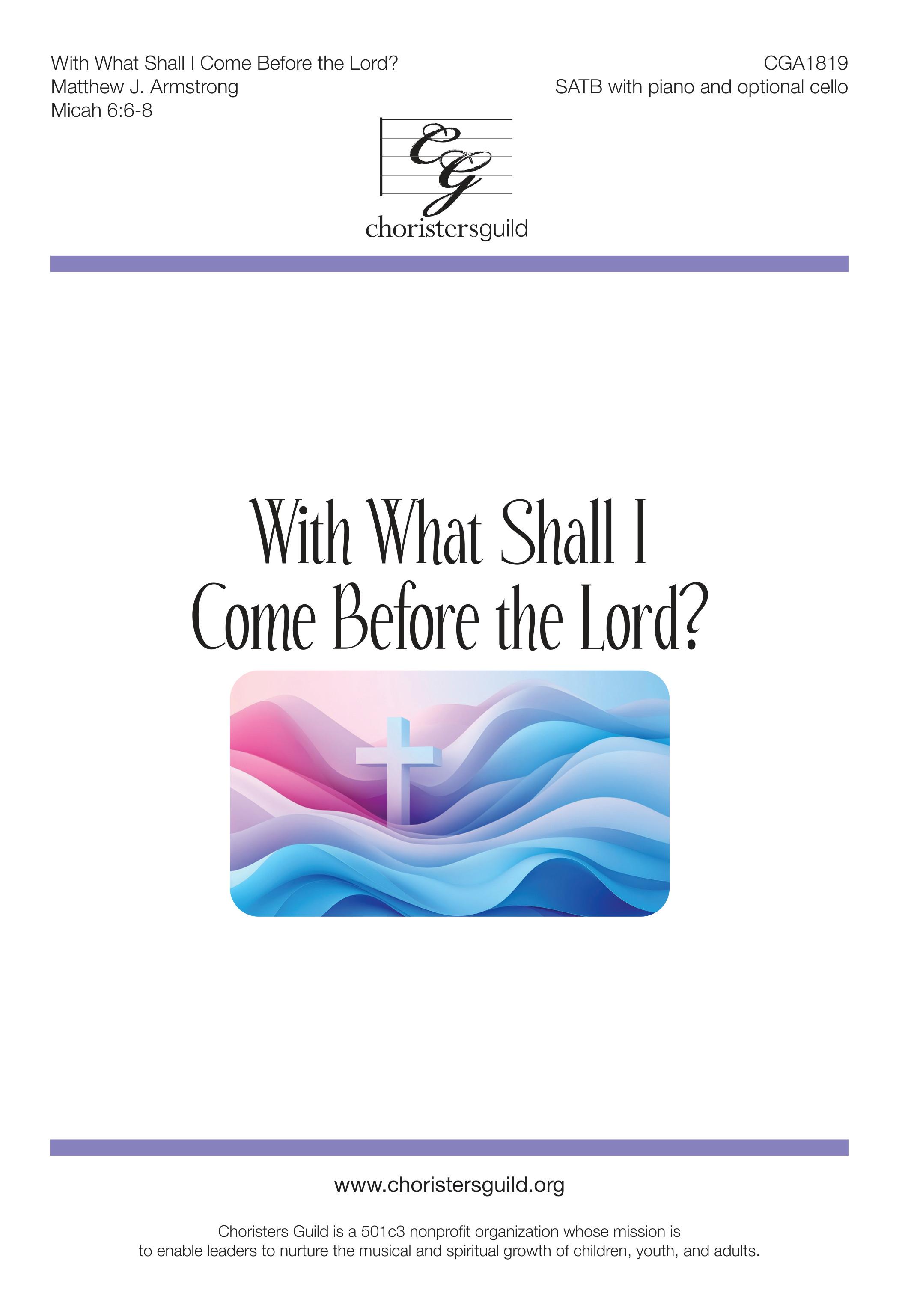 With What Shall I Come Before the Lord?