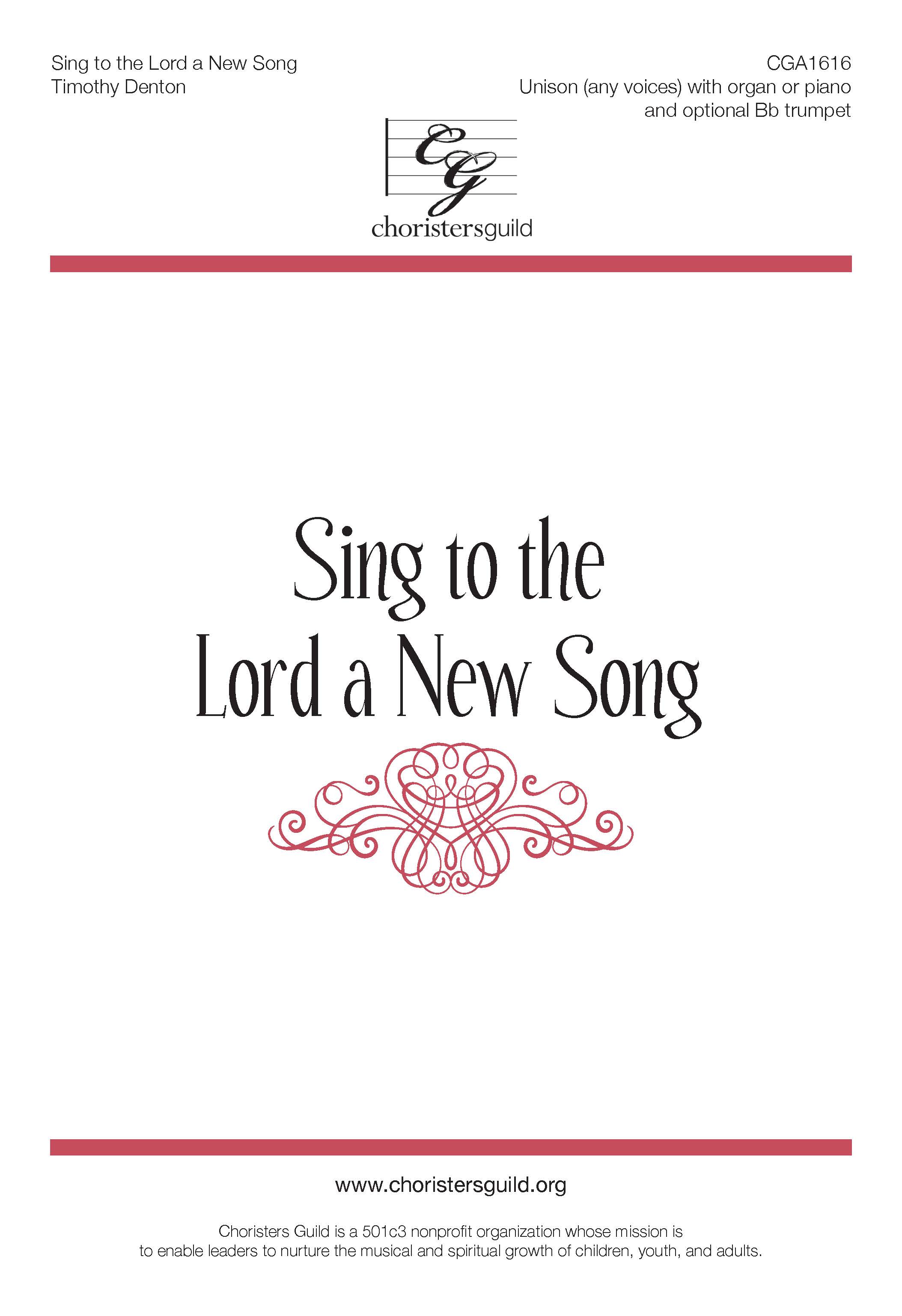 CGA1616 Sing to the Lord a New Song 