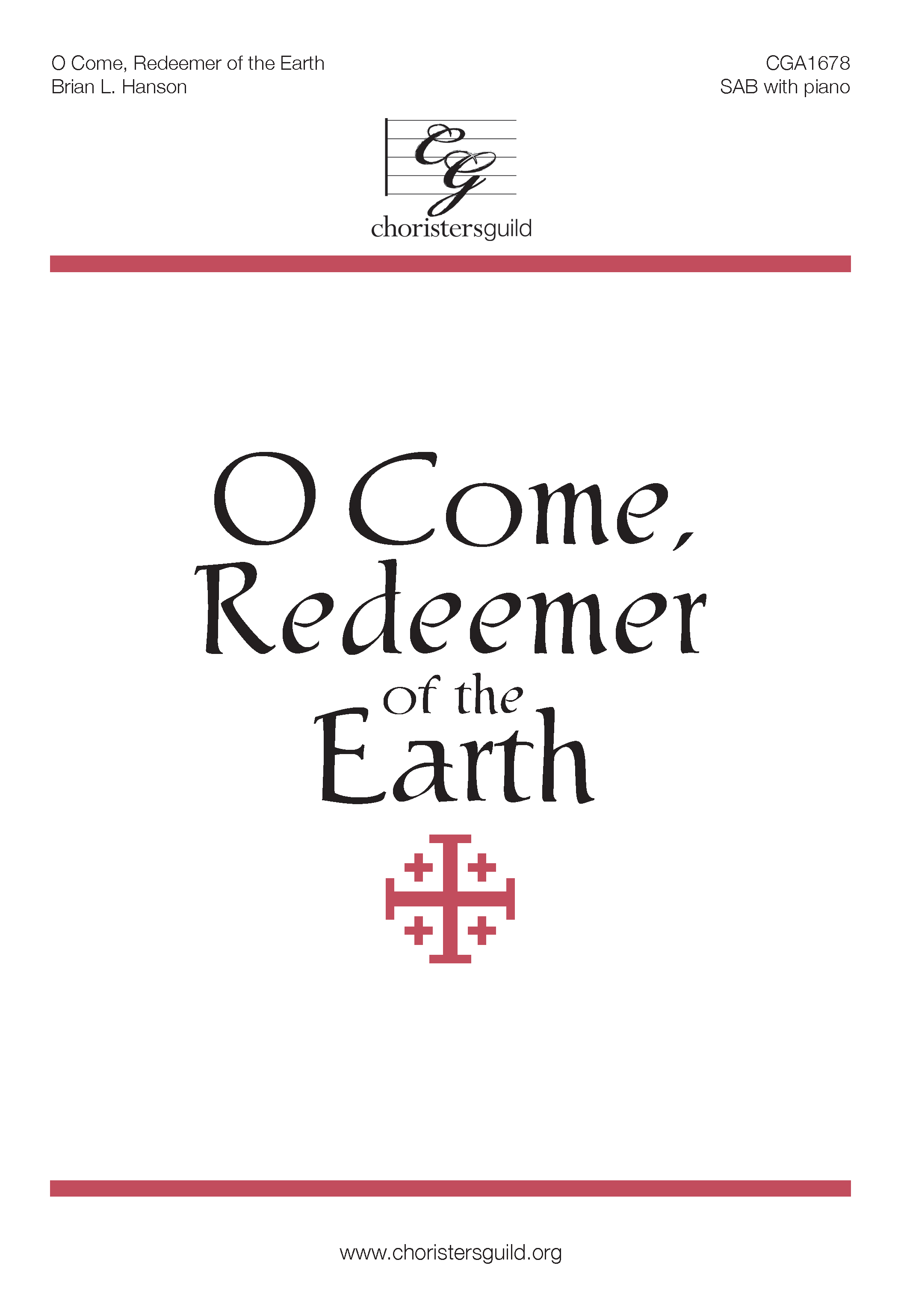 O Come Redeemer of the Earth